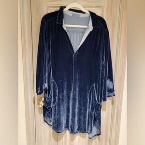 Cp Shades velvet tunic with pockets. Right in time for the holidays